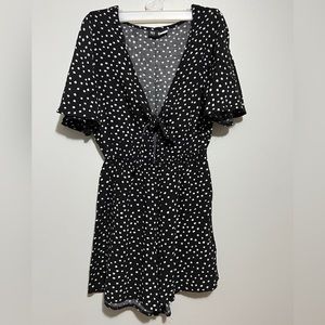 Mr. Price polkadot flare sleeve romper.